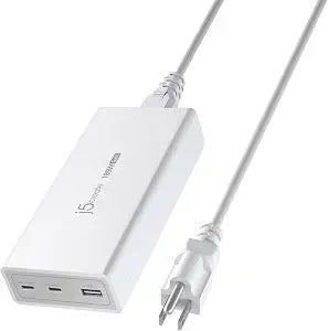 j5create 185W GaN USB-C/A 3-Port Laptop Super Charger w/Power Delivery 3.1