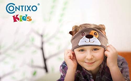 Contixo H1 Kids Headphones, 85dB Volume Limiting with Adjustable Speakers Soft Children Fleece Headband Toddler Headphones