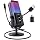 VCOM USB Microphone for PC, RGB Gaming Microphone with Mute Button, Gain Control, Monitoring Headphone 3.5mm Jack, PC Mic for Gaming, Streaming, Podcast, VoiceOver, Recording
