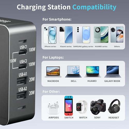 240W USB C Charger Block, 4 Port USB Fast Charging S | Charging & Powe - Image 6