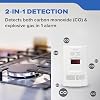 Kidde Carbon Monoxide + Explosive Gas, Natural Gas & Propane Alarm, Plug-in with 9V Battery Backup, Digital Display, 85 dB Alarm, LED Status Indicators, 3rd Edition