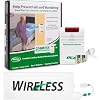 Smart Caregiver Wireless Bed Alarm System - Cordless Weight Sensing Bed Alarm Pad (10” x 30”) with Remote Alert Monitor, Free Individual Cleaning Wipes and Liberty 7 Day Pill Box