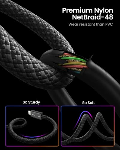 Silkland Intel Certified Thunderbolt 5 Cable, 120Gbps Bandwidth, 240W - Image 7