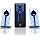 GOgroove BassPULSE 2.1 Computer Speakers with Blue LED Glow Lights and Powered Subwoofer - Gaming Speaker System for Music on Desktop, Laptop, PC with 40 Watts, Heavy Bass