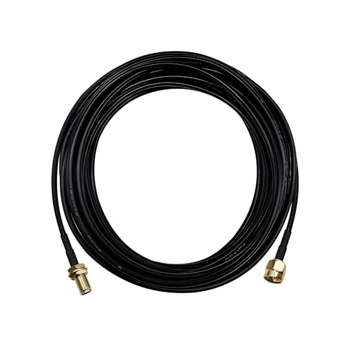 SMA Extension Cable 18ft, SMA Male to Female Low Loss RG174 Coaxial Cable Extender for SDR, Wireless Security Camera, Network System, GPS LTE 4G 5G WiFi Radio Antennas