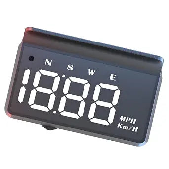 Car Speed Display Screen for Regular Road Trips, White
