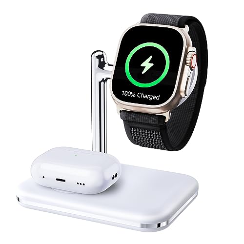 2 in 1 Charger Stand for Apple Watch and AirPods - Image 1