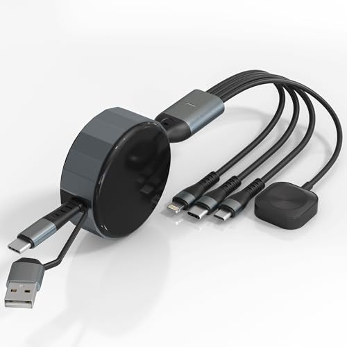 Multi Charging Cable for Apple Watch with Type C/Lightning/Micro/Watch