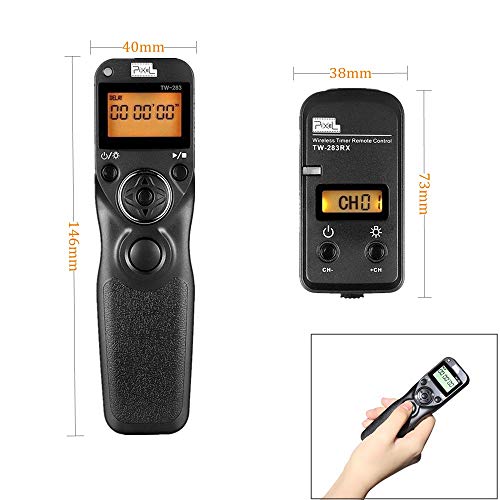 Pixel TW283-N3 Wireless Remote Shutter Intervalometer Compatible with Canon