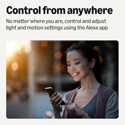 Amazon Basics Smart Motion Sensor Dimmer Switch, Single Pole, Works with Alexa Only, 2.4 GHz Wi-Fi, No Hub Required, Voice Control, Control from Anywhere, 1-Pack, White