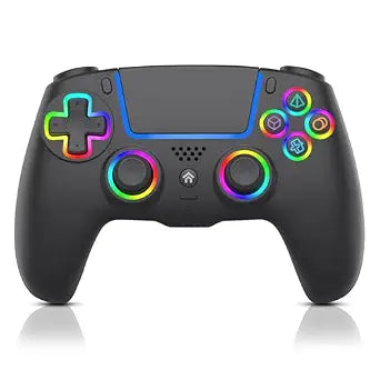 ADHJIE Compatible with PS5 Controller, RGB LED Wireless Controller for PS5