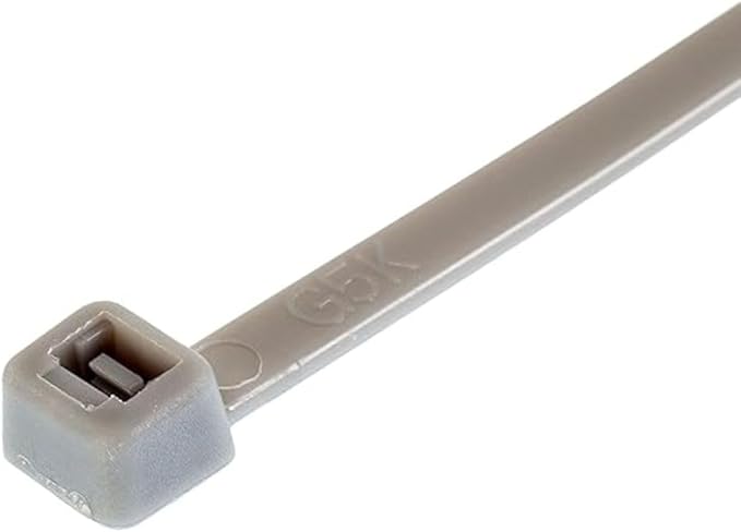 GTSE 8 Inch Silver/Gray Zip Ties, 1,000 Bulk Pack, 50lb Strength, UV Resistant Strong Nylon Grey Cable Ties, Self-Locking 8" Tie Wraps