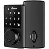 Amcrest Keyless Entry Door Lock Deadbolt, Digital Door Locks with Keypads, Smart Lock, Electronic Keypad Door Knob Cylinder Deadbolt, Automatic Locking, Heavy Duty Commercial Grade ADL220-B