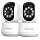 2PCS Smart Security Camera - 2K Home Security Camera, Pan & Tilt 2.4Ghz Indoor, with Person, Vehicle, Animal Detection, Phone App 2-Way Audio, Compatible with Alexa