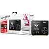 Energizer Smart Thermostat, Programable Wi-Fi Thermostat, 5GHz & 2.4GHz, Compatible with Alexa and Google, App Control, 3.5” inch Color Touch Screen, Easy Installation, 7 Day Scheduling, Night Light