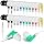 Flutesan 120 Pack Wired Earbuds Bulk for Classroom Student Ear Headphones
