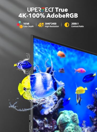 UPERFECT True 4K Portable Monitor QLED, 15.6” 600 Nits 100% AdobeRGB