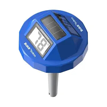 BaldrTherm Pool Thermometer Digital Floating, Swimming Pool Water Temperature Sensor, Solar Powered | Easy Read | High Precision | Anti-Fog, for Hot Tub, Spa & Ice Bath (Blue)
