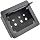 Tabletop Brush Cable Management Connectivity Box with 8 Grommet Holes for Conference Office (Black)