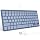 OMOTON Quiet Scissor Switch Wired Keyboard for Mac, USB-A/Type-C, Blue