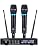 S9 UHF Rechargeable Wireless Microphone System Karaoke Microphone Wireless Mic Cordless Dual with Bluetooth Receiver Box + Volume Control ECHO for Karaoke Singing Speech Meeting Church, 200FT