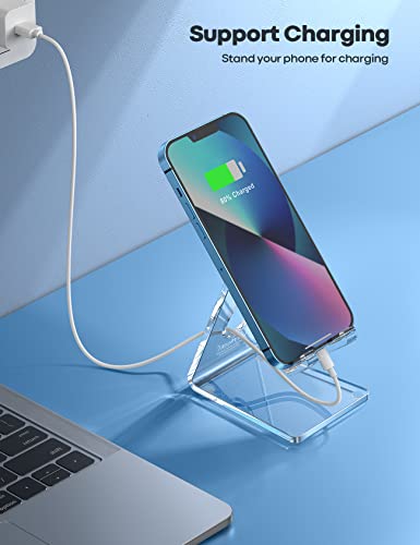 Lamicall Clear Acrylic Cell Phone Stand, Office Desk | Phone Accessori - Image 4