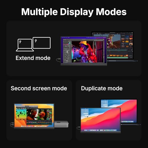 WGK 15.6 inch Portable Monitor 1080P FHD Travel Disp | Computer Access - Image 8