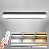 EDISLIVE Dimmable LED Ceiling Light with Remote Control 37.4 in 3000K-6000K Minimalist Modern Wood Flush Mount Ceiling Light Low Profile Light Fixture Grey