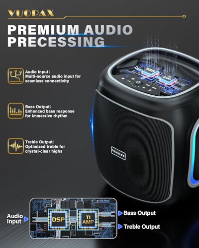 Portable Bluetooth Speaker Wireless,200W Peak Loud S - Image 6