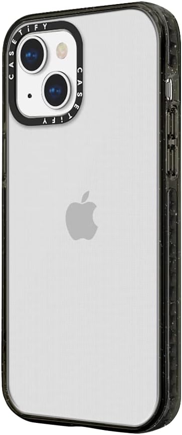 CASETiFY Impact Crush iPhone 13 Mini Case [6.6ft Drop Protection] - Clear Black