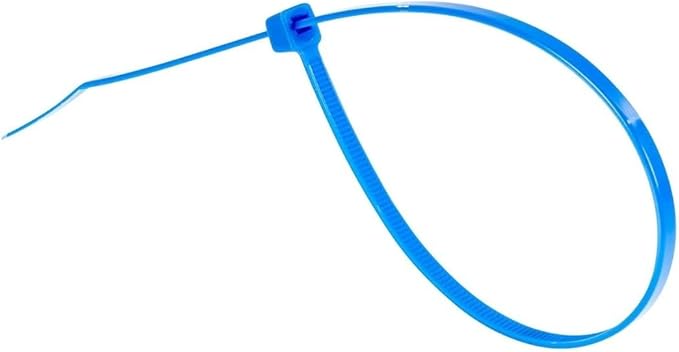 GTSE 12 Inch Blue Zip Ties, 1,000 Bulk Pack, 50lb Strength, UV Resistant Long Nylon Cable Ties, Self-Locking 12" Tie Wraps