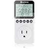 KETOTEK Watt Meter Power Meter Plug Electricity Usage Monitor for Home, Energy Monitor with LCD Display, Kilowatt Meter Socket Outlet, Voltage Amps Power Consumption Meter, Overload Protection