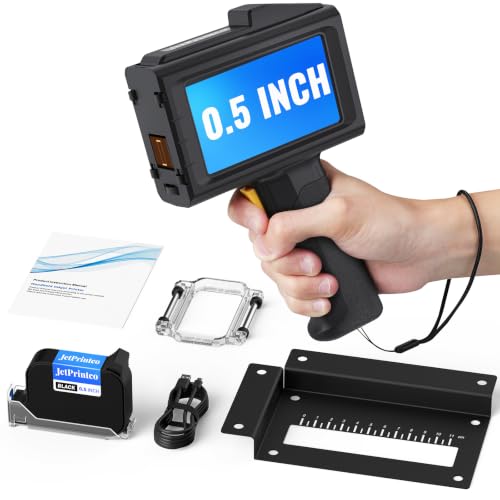 0.5 Inch Print Height Intelligent JC01 Handheld Inkjet Printer (Black)