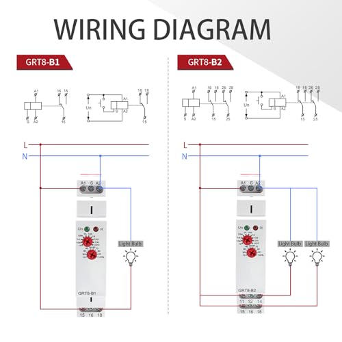 Delay Off Time Relay 16A Adjustable Smart Relay GRT8-B2 AC/DC 12V-240V
