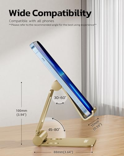 Nulaxy Full Aluminum Dual Folding Cell Phone Stand f | Phone Accessori - Image 3
