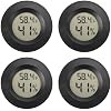 Serundo Auto Digital Hygrometer Thermometer Indoor/Outdoor Hygrometer 4PC