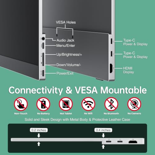 cocopar Portable Monitor 15.6 Inch 1080P FHD 60Hz 85 | Computer Access - Image 7