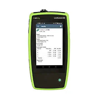 NetAlly LinkRunner 10G (LR10G-200) Professional Kit incl WIREVIEW Wire mapper #1-6 Advanced Multi-Gig (NBASE-T) and 10G Cable & Ethernet Network Tester for Copper and Fiber