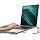 JCZT Aluminum Laptop Stand, Laptop Riser with Wrist Rest, Silver