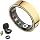 Smart Ring Health Tracker with Gesture Control & Charging Case (Gold, 7)