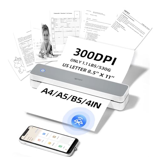 iDPRT Portable Thermal Printer Wireless for Travel, Inkless Small Printers