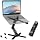 MOALLIA N86 360 Rotating Laptop Stand for Desk with Locking Knobs, Black