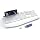 KYSONA Large Print Wireless Keyboard, Full Size Cordless Computer Keyboard with Phone Holder, Palm Rest, Ergonomic Tilt Angle, 2.4G Plug-and-Play, Compatible with Tablet/Windows/Laptop/PC, White