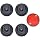 Universal Ham CB Radio Microphone Hanger, Round Knob Mic Holder Mount with Adhesive Back for Motorola HLN9073B CDM1250 CDM750 GM300 M1225 GM3688 GTX800 Kenwood TK768G TK868G TM471A (Pack of 5)