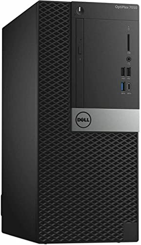 Dell 7050 Mini Tower Desktop Intel i7-7700 UP to 4.20GHz 32GB DDR4 New 1TB NVMe SSD + 2TB HDD USB Wi-Fi BT Wireless Keyboard and Mouse Win 11 Pro (Renewed)