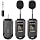 Depusheng 2.4G Wireless Microphone Headset,Lavalier and Handheld Mic 160ft Range,with 1/8''&1/4'' Plug for PA System,Voice Amplifier (lavalier Microphone)