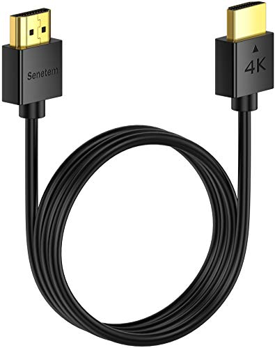 Senetem Slim HDMI Cable 1FT, 4K 60Hz 18Gbps HDMI 2.0 Cord, High Speed