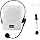 DESHUN Voice Amplifier,Portable Microphone and Speaker,Suitable for Teachers, Tour Guides, Coaches, Conference Speakers. (Black) (White)
