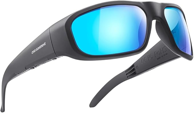 OhO sunshine, Polarized Sunglasses with Bluetooth Speaker, Open Ear Audio, Athletic/Outdoor UV Protection and Voice Control