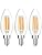 Beonllay 12 Volt LED Candelabra Bulbs E12 6W LED Bulb 60 Watt Equivalent